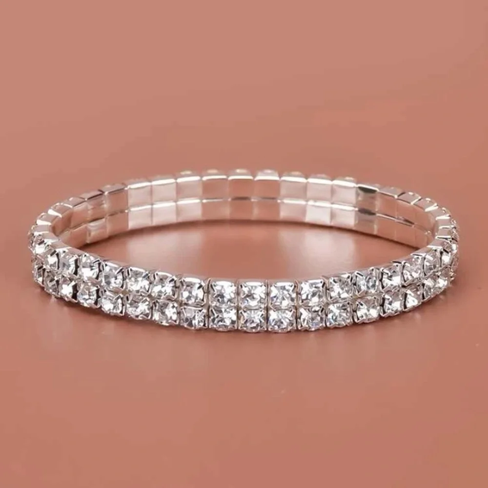 Glamorous Gold/Silver Rhinestone Bracelet